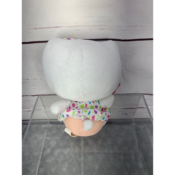 Sanrio Hello Kitty Ty Beanie Baby Polka‎ Dot Dress Lollipop Plush Toy 6" - Picture 2 of 6